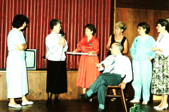 De commissie bij het feest van Heeroom